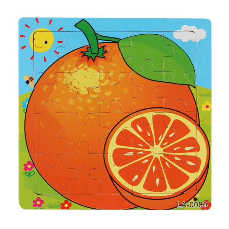 Wooden 20-Piece Shape Puzzle | First Jigsaw for Toddlers