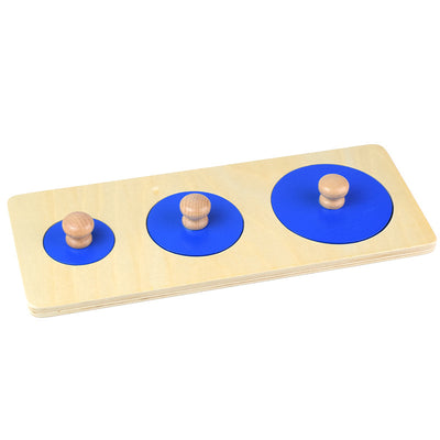 Premium Montessori Wooden Knob Puzzle | First Shapes & Colors