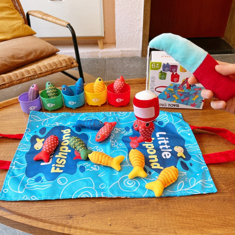 Soft Fabric Fishing & Sorting Play Set | Montessori Sensory Game for Toddlers ㅤㅤ