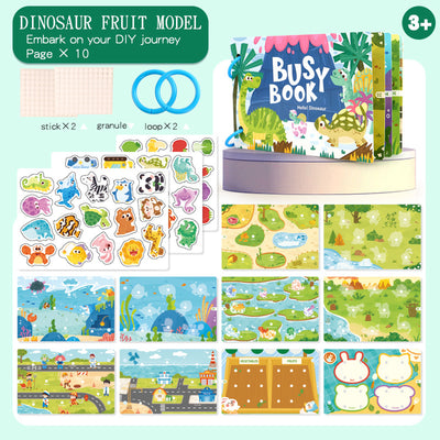 Libro de actividades Montessori (Busy Book) | Libro de aprendizaje reutilizable para niños
