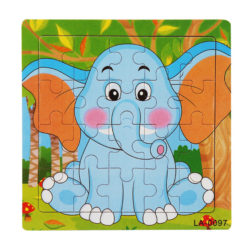 Wooden 20-Piece Shape Puzzle | First Jigsaw for Toddlers
