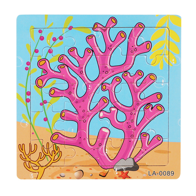 Wooden 20-Piece Shape Puzzle | First Jigsaw for Toddlers