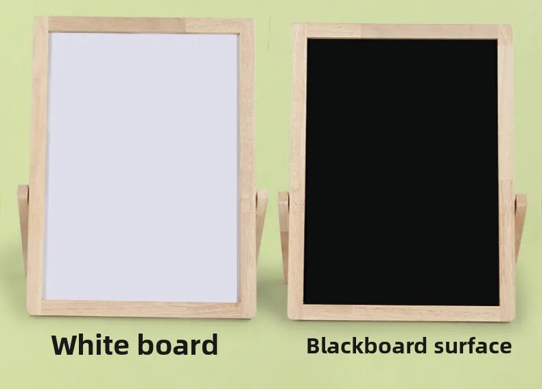 2-in-1 Holz Montessori Mathe- & Magnetische Zeichentafel für Kleinkinder