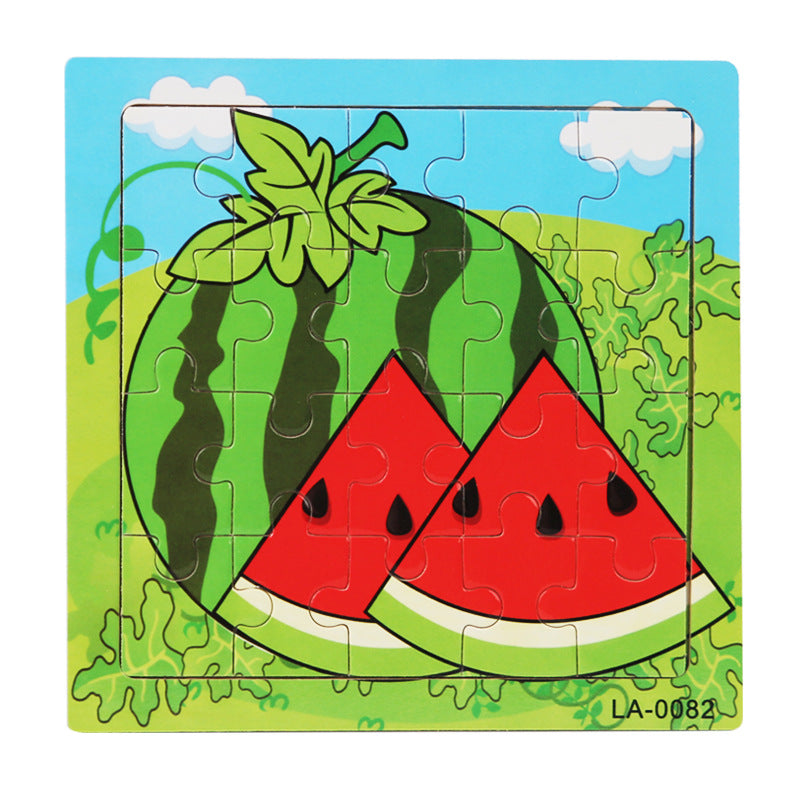 Wooden 20-Piece Shape Puzzle | First Jigsaw for Toddlers