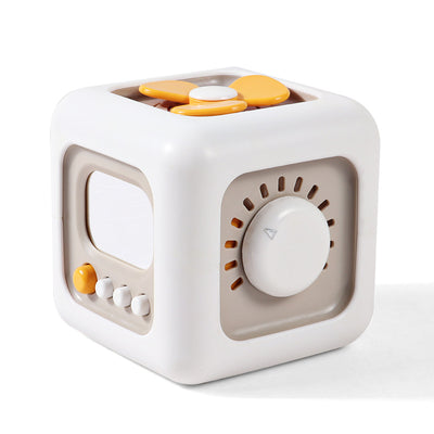 6-in-1 Hexahedron Busy Cube – child holding the busy cube